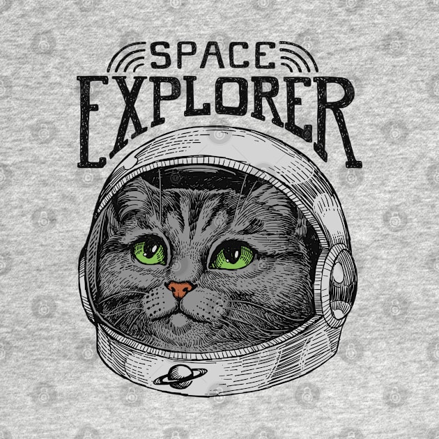 Dreamy Astronaut Cat by Dima Kruk